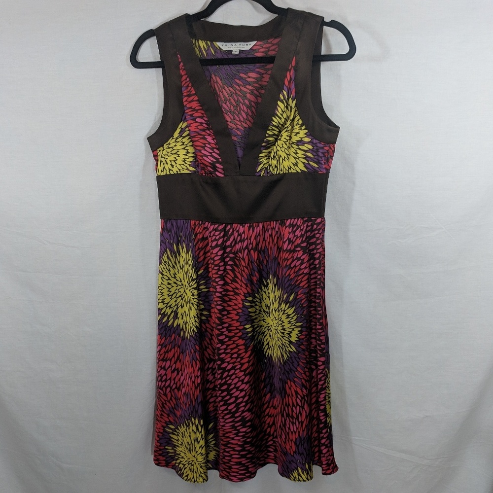 Trina Turk Brown/Pink Dress